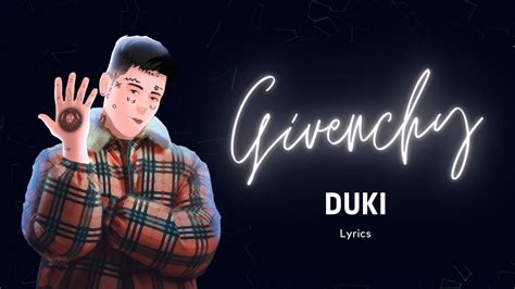 duki givenchy letra